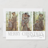 メリークリスマスシグネチャー数々の写真白 シーズンカード (正面)