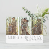 メリークリスマスシグネチャー数々の写真白 シーズンカード (スタンド正面)