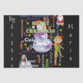 メリークリスマスシスターティッシュ紙イエスサンタ 薄葉紙 (正面)