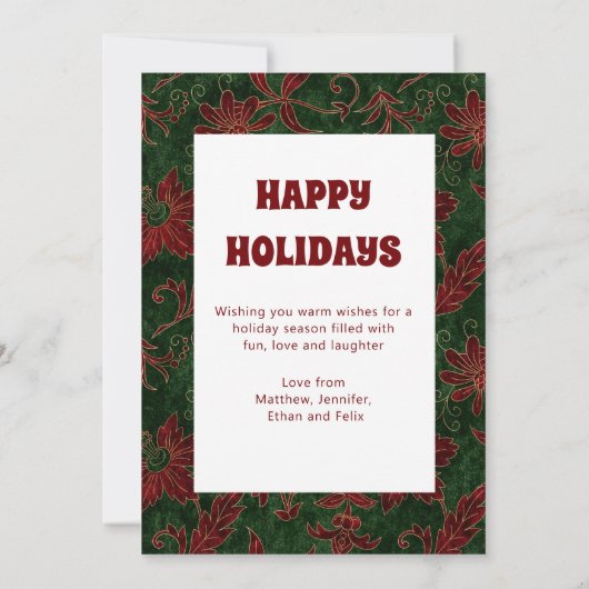 メリークリスマスシックフェスティバルホリデーズファミリーフォト (裏面)