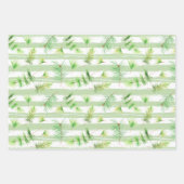 メリークリスマスシックフローラウォーターカラーポインセチア ラッピングペーパーシート (正面2)