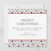 メリークリスマスシックモダンツリーパターン3写真 (裏面)