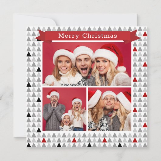 メリークリスマスシックモダンツリーパターン3写真 (正面)