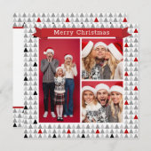 メリークリスマスシックモダンツリーパターン3写真 (正面/裏面)