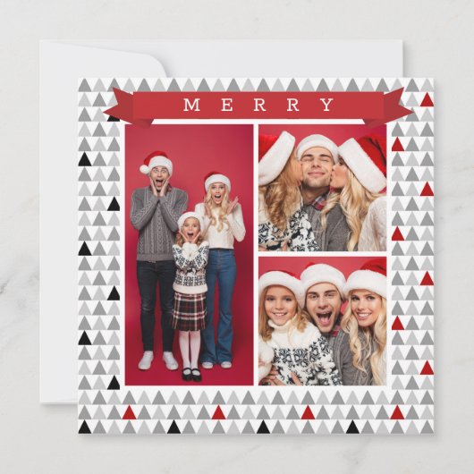 メリークリスマスシックモダンツリーパターン3写真 (正面)