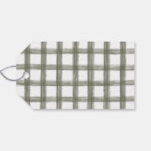 メリークリスマスシックレタリング&グリーンプレイド ギフトタグ (裏面横)