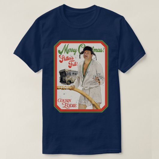 メリークリスマスシッター満杯 Tシャツ (デザイン正面)