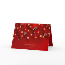 メリークリスマスシャイニーライトパインコーンレッド新年