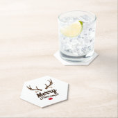 メリークリスマスシャツファミリークリスマスギフト ペーパーコースター (インサイチュ)