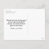 メリークリスマスシャルボードレタリングスタイル シーズンポストカード (裏面)