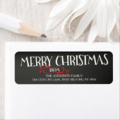 メリークリスマスシャルボード住所 シール (インサイチュ)