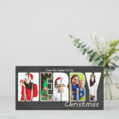 メリークリスマスシャルボード写真テンプレート シーズンカード (スタンド正面)