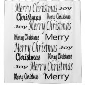 メリークリスマスシャワーカーテン喜び シャワーカーテン (正面)