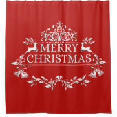 メリークリスマスシャワーカーテン シャワーカーテン (正面)