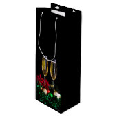 メリークリスマスシャンペン ワインギフトバッグ (正面アングル)
