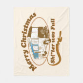 メリークリスマスシュ！ フリースブランケット (正面)