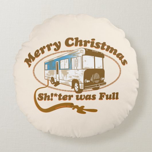 メリークリスマスシュ! ラウンドクッション (正面)