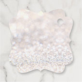 メリークリスマスシルバーグリッターエレガント名 フェイバータグ (裏面)