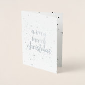 メリークリスマスシルバースター 箔カード (正面)