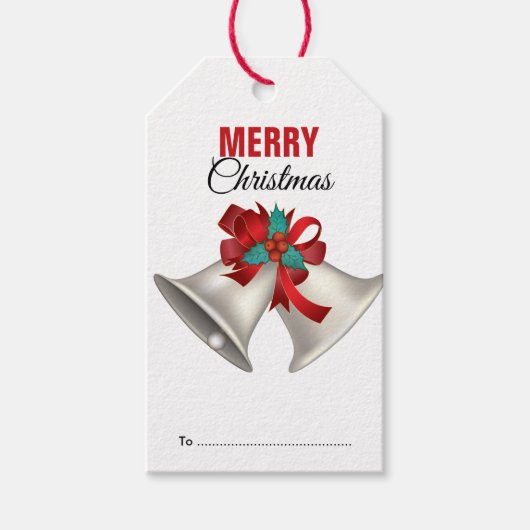 メリークリスマスシルバーベルフェスティバル ギフトタグ (正面)