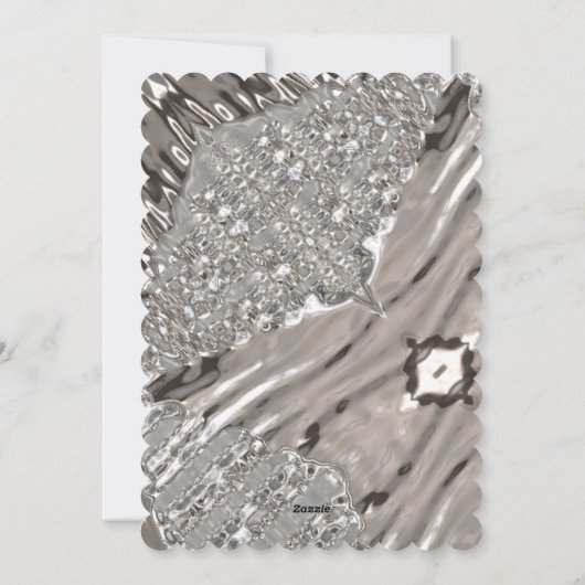 メリークリスマスシルバーライトエレガントLGBTレインボー シーズンカード (裏面)