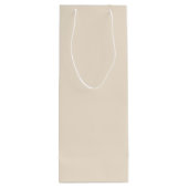 メリークリスマスシルバー葉リースフレーム写真 ワインギフトバッグ (裏面)