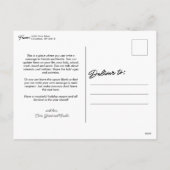 メリークリスマスシンプルのカジュアルの台本1枚 シーズンポストカード (裏面)