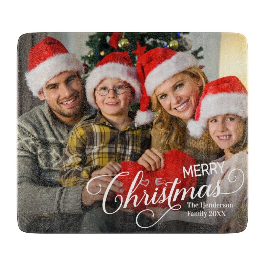 メリークリスマスシンプルのカスタム カッティングボード (正面)