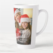 メリークリスマスシンプルのカスタム カフェラテマグ (右)