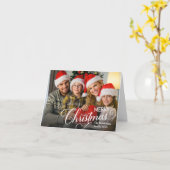 メリークリスマスシンプルのカスタム カード (黄色い花)