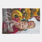 メリークリスマスシンプルのカスタム キッチンタオル (横)