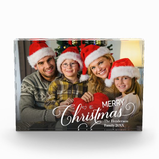 メリークリスマスシンプルのカスタム フォトブロック (正面)