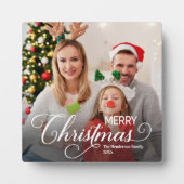 メリークリスマスシンプルのカスタム フォトプラーク (正面)