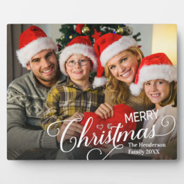 メリークリスマスシンプルのカスタム フォトプラーク
