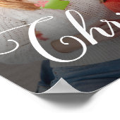 メリークリスマスシンプルのカスタム ポスター (角)