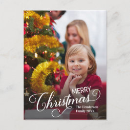 メリークリスマスシンプルのカスタム ポストカード