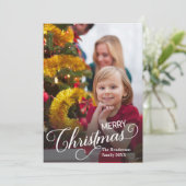 メリークリスマスシンプルのカスタム 案内状 (スタンド正面)