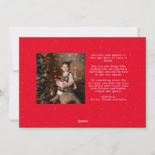 メリークリスマスシンプルのスクリプエレガントト写真 シーズンカード (裏面)