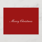 メリークリスマスシンプルのスクリプエレガントト文字 ポストカード (正面)