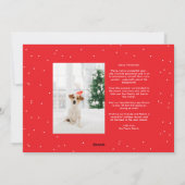 メリークリスマスシンプルのスクリプトの2枚の写真 シーズンカード (裏面)