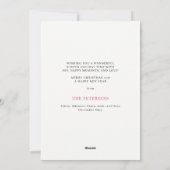 メリークリスマスシンプルのスクリプト写真 シーズンカード (裏面)