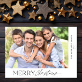 メリークリスマスシンプルのスクリプト写真 シーズンカード