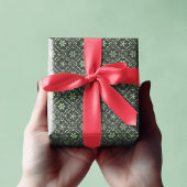 メリークリスマスシンプルのミニマリストスクリプトのスノーフレーク ラッピングペーパーシート