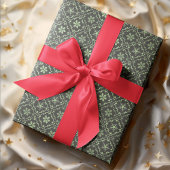 メリークリスマスシンプルのミニマリストスクリプトのスノーフレーク ラッピングペーパー