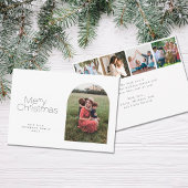 メリークリスマスシンプルのミニマル数々のリスト シーズンカード