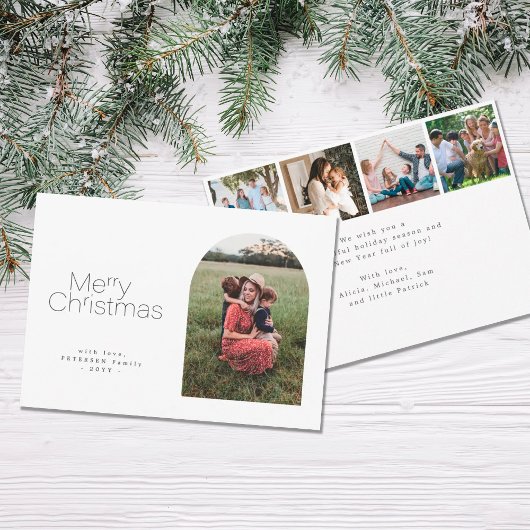 メリークリスマスシンプルのミニマル数々のリスト シーズンカード