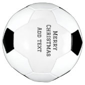 メリークリスマスシンプルのミニマル文字の追加 サッカーボール (回転)