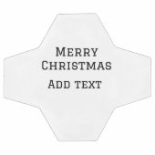 メリークリスマスシンプルのミニマル文字の追加 サッカーボール (フラット)