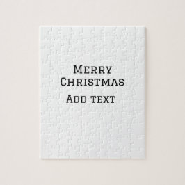 メリークリスマスシンプルのミニマル文字の追加 ジグソーパズル