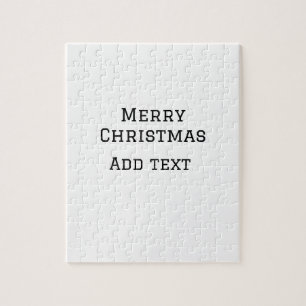 メリークリスマスシンプルのミニマル文字の追加 ジグソーパズル